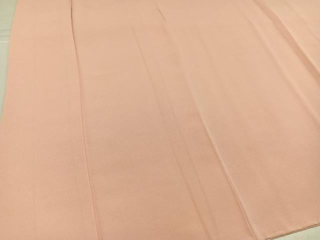平和屋着物●上質な色無地 赤香色 正絹 逸品 AABJ3887ph