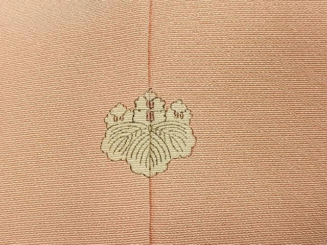 平和屋着物●上質な色無地 赤香色 正絹 逸品 AABJ3887ph