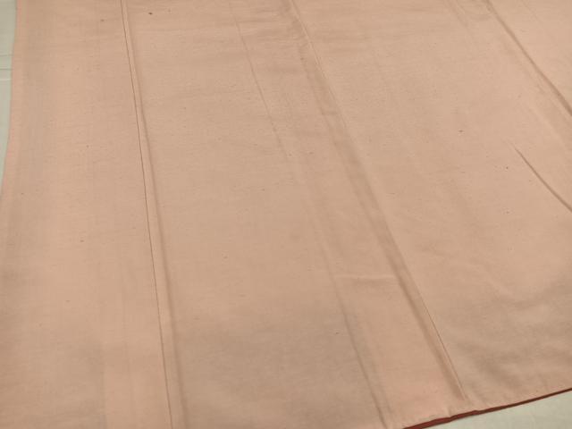 平和屋着物●上質な紬 色無地 人色 正絹 逸品 AABJ3891ph