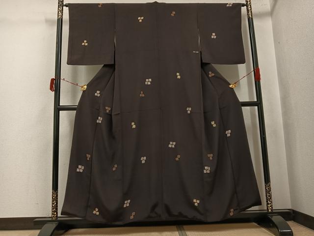 平和屋着物●上質な小紋 花尽くし 正絹 逸品 AABJ3906ph