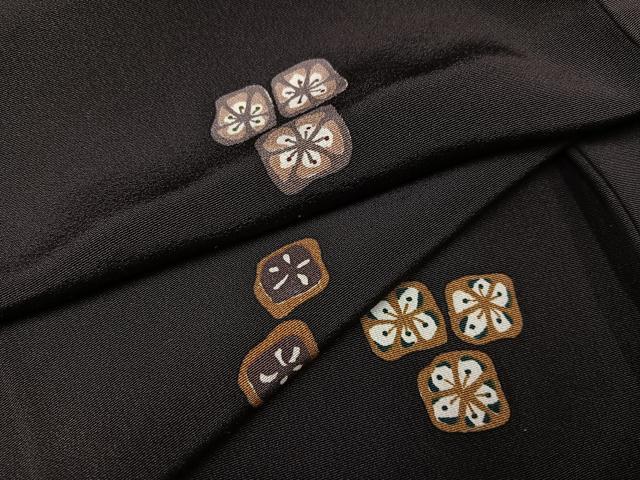 平和屋着物●上質な小紋 花尽くし 正絹 逸品 AABJ3906ph
