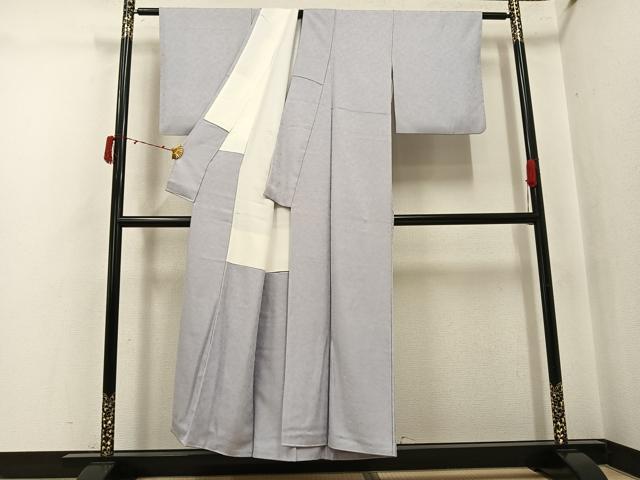 平和屋着物●上質な色無地 吉祥地紋 蕎麦切色 正絹 逸品 AABJ3925ph