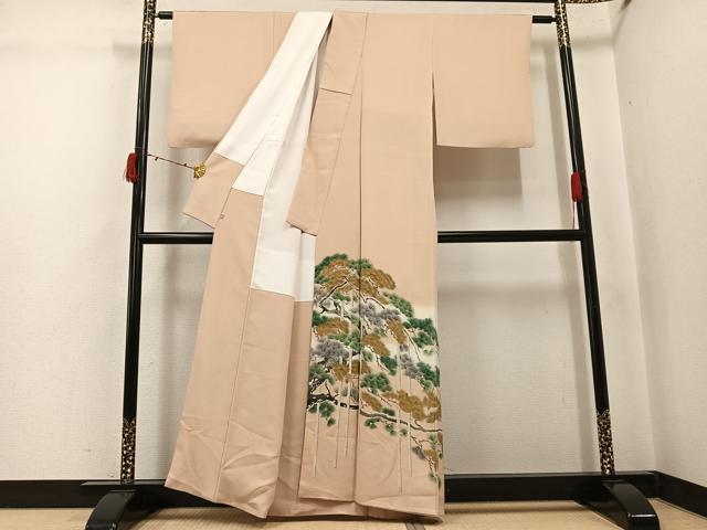 平和屋着物●豪華色留袖 作家物 松 暈し染め 正絹 逸品 AABJ3927ph