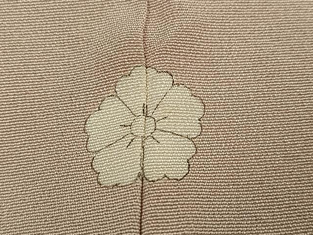 平和屋着物●上質な色無地 灰梅色 正絹 逸品 AABJ3928ph