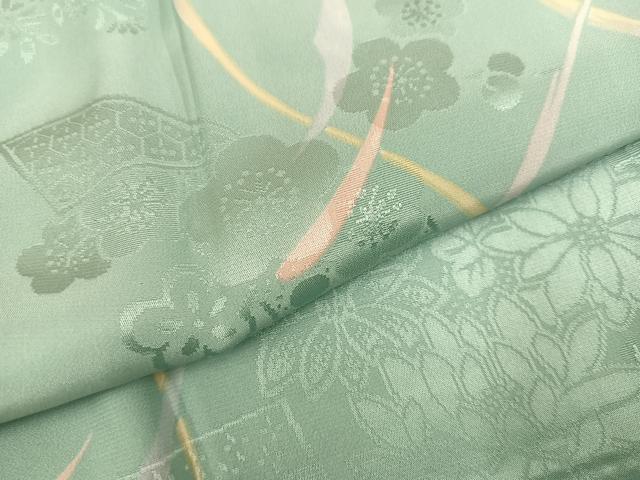平和屋着物●長襦袢 袷 花地紋 正絹 逸品 AABJ3960ph