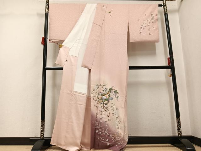 平和屋着物●訪問着 花鼓文 暈し染め 金銀彩 さが美扱い 正絹 逸品 AABJ3965ph