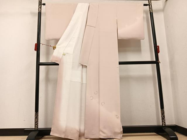 平和屋着物●訪問着 雪輪文 暈し染め 金彩 正絹 逸品 AABJ3991ph
