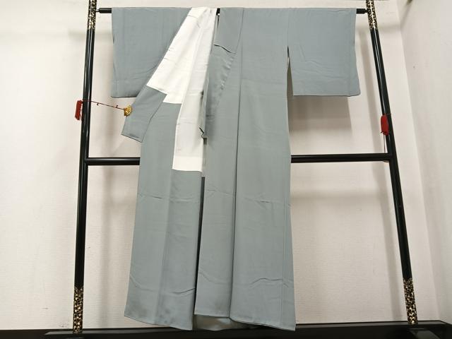平和屋着物●本加賀友禅作家 成竹登茂男監修 色無地 蕎麦切色 正絹 逸品 AABJ4000ph