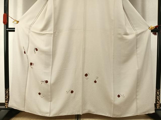 平和屋着物●訪問着 駒刺繍 絞り 鈴 金彩 正絹 逸品 AABJ4016fy