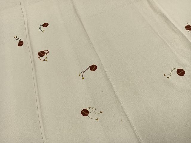 平和屋着物●訪問着 駒刺繍 絞り 鈴 金彩 正絹 逸品 AABJ4016fy