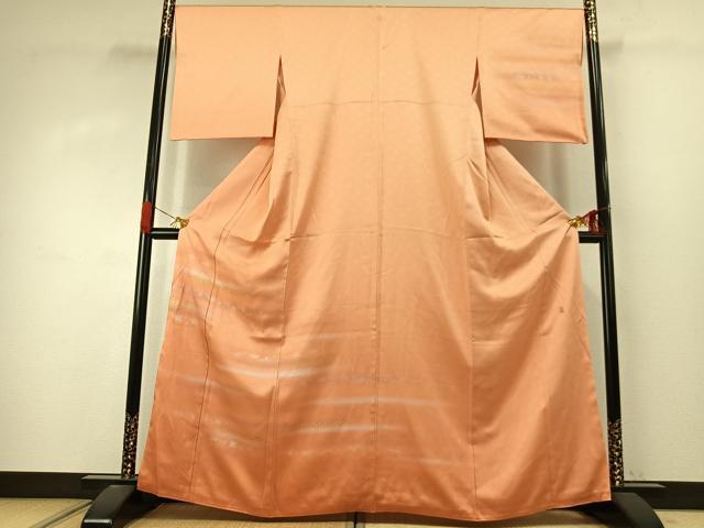 平和屋着物●人間国宝 福田喜三郎 訪問着 散らし文様 暈し染め 金彩 正絹 逸品 AABJ4035fy