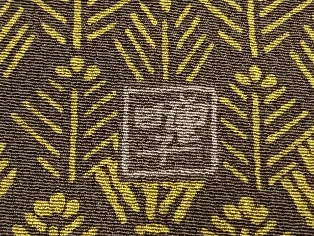 平和屋着物●訪問着 作家物 草花文 正絹 逸品 AABJ4048fy