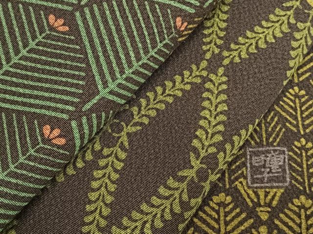 平和屋着物●訪問着 作家物 草花文 正絹 逸品 AABJ4048fy