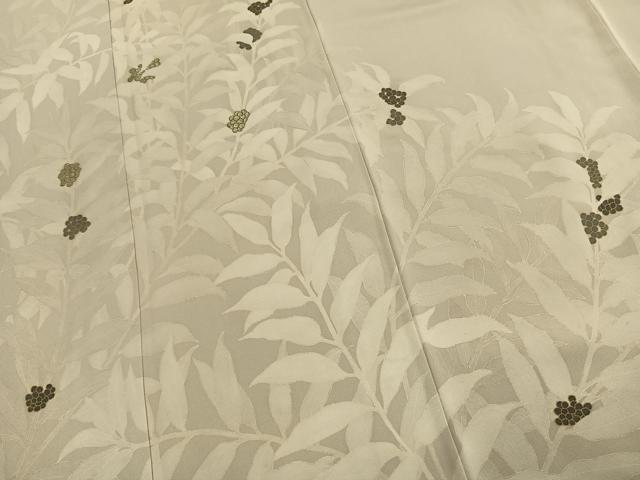 平和屋着物●中井淳夫 訪問着 刺繍 草花文 金糸 金彩 正絹 逸品 AABJ4060fy
