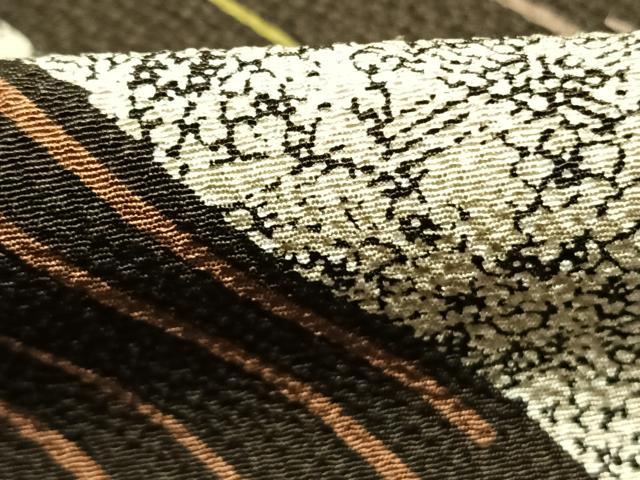 平和屋着物●上質な小紋 斜縞 正絹 逸品 未使用 AABJ4073fy
