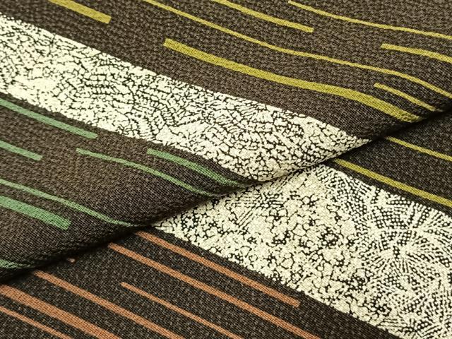 平和屋着物●上質な小紋 斜縞 正絹 逸品 未使用 AABJ4073fy