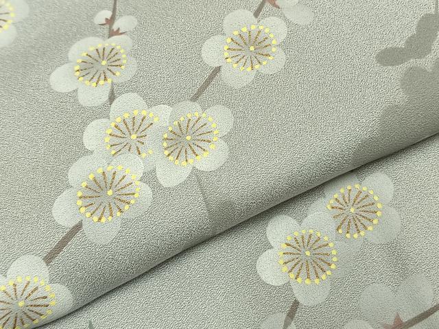 平和屋着物●山口倫由 訪問着 枝梅文 暈し染め 金彩 さが美扱い 正絹 逸品 AABJ4084fy