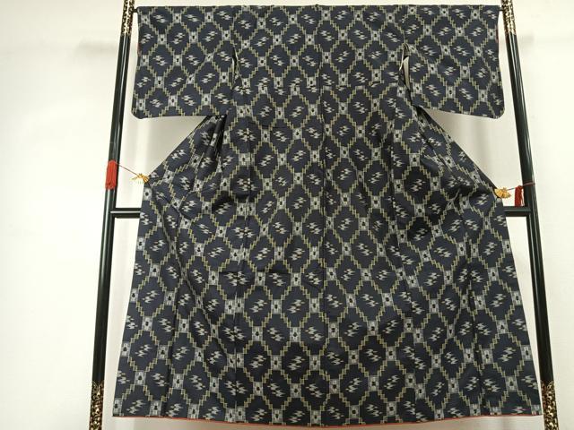 平和屋着物●本場琉球絣 紬 正絹 逸品 AABJ4086fy