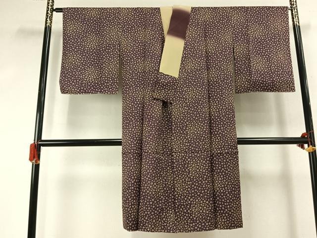 平和屋着物●長襦袢 袷 舞桜文 正絹 逸品 AABJ4100fy