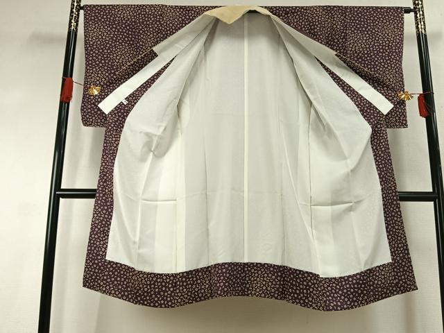 平和屋着物●長襦袢 袷 舞桜文 正絹 逸品 AABJ4100fy