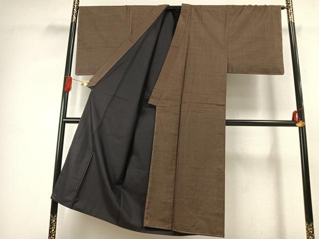 平和屋着物●男性 本場大島紬 一元7マルキ 正絹 逸品 未使用 AABJ4109fy