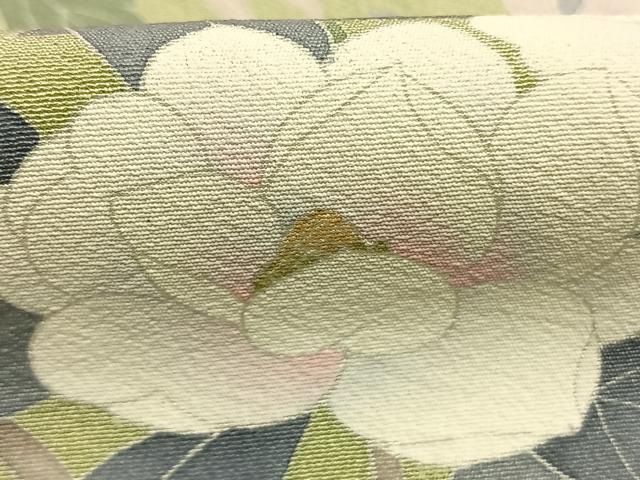 平和屋着物●十日町友禅作家 一梗 訪問着 枝花文 暈し染め 正絹 逸品 AABJ4111fy