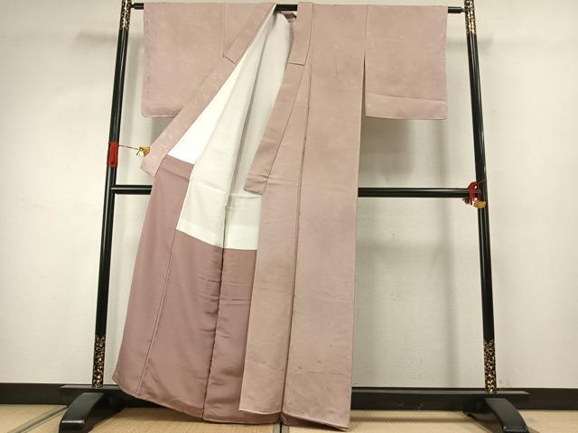 平和屋着物●江戸小紋 総刺繍 竹 正絹 逸品 未使用 AABJ4119fy