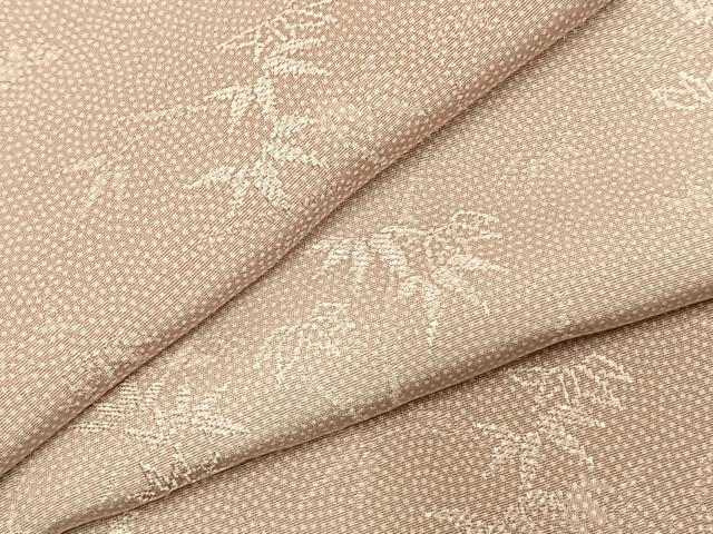 平和屋着物●江戸小紋 総刺繍 竹 正絹 逸品 未使用 AABJ4119fy
