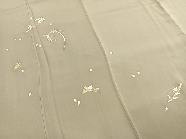 平和屋着物●訪問着 草花文 金彩 正絹 逸品 未使用 AABJ4143fy