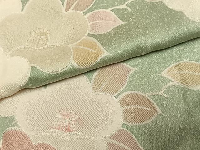 平和屋着物●上質な小紋 地紋起こし 草花文 正絹 逸品 未使用 AABJ4176fy