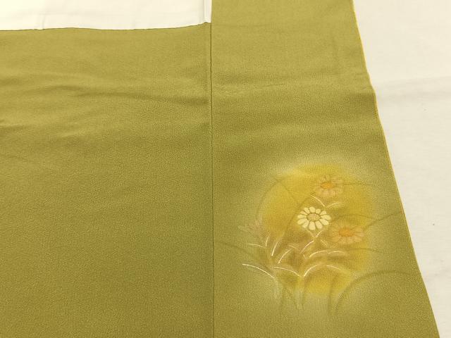 平和屋着物●訪問着 草花文 暈し染め 金彩 鈴乃屋扱い 正絹 逸品 AABJ4211fy