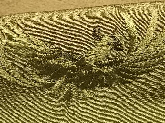 平和屋着物●訪問着 総刺繍 花鳥文 暈し染め 正絹 逸品 未使用 AABJ4218fy