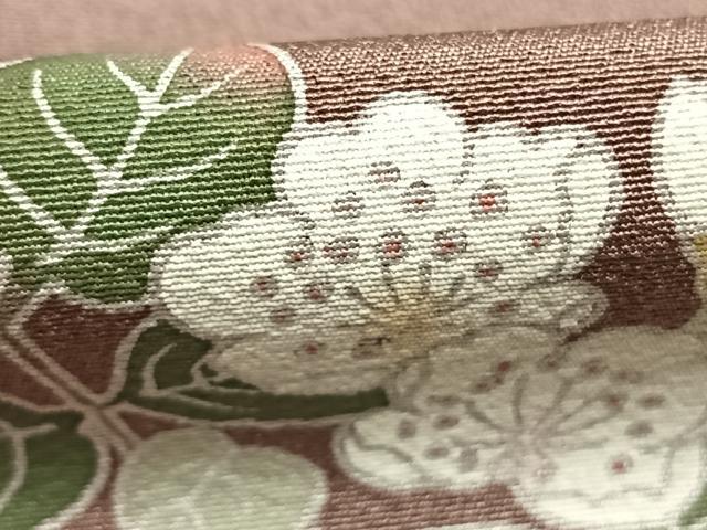 平和屋着物●訪問着 友禅 作家物 草花文 暈し染め 正絹 逸品 未使用 AABJ4235fy