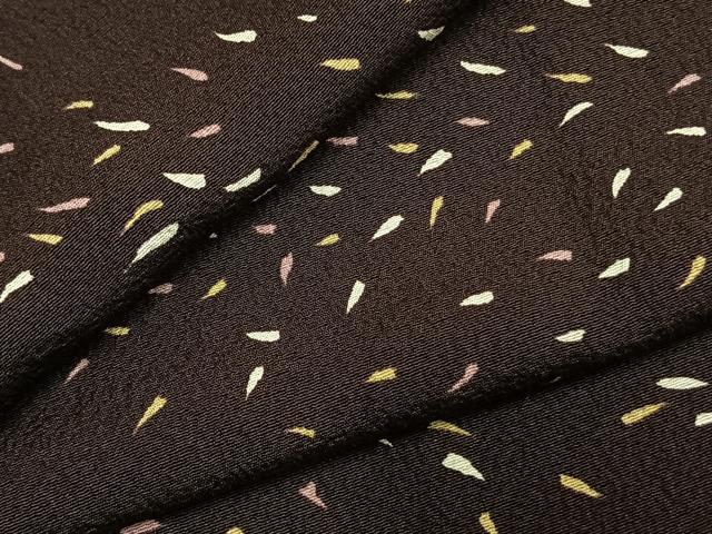 平和屋着物●上質な小紋 散らし文様 正絹 逸品 未使用 AABJ4240fy