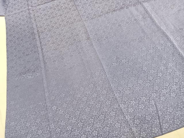平和屋着物●上質な色無地 唐草花地紋 淡藤色 正絹 逸品 AABJ4246fy