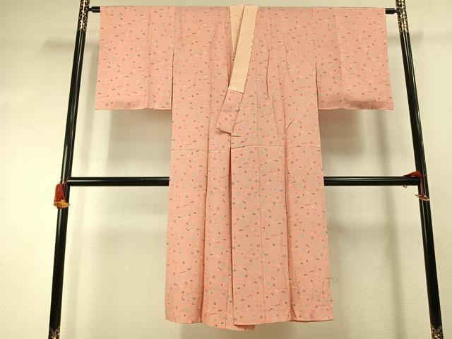 平和屋着物●長襦袢 無双仕立て 茶道具 半衿刺繍 正絹 逸品 未使用 AABJ4258fy