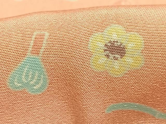平和屋着物●長襦袢 無双仕立て 茶道具 半衿刺繍 正絹 逸品 未使用 AABJ4258fy
