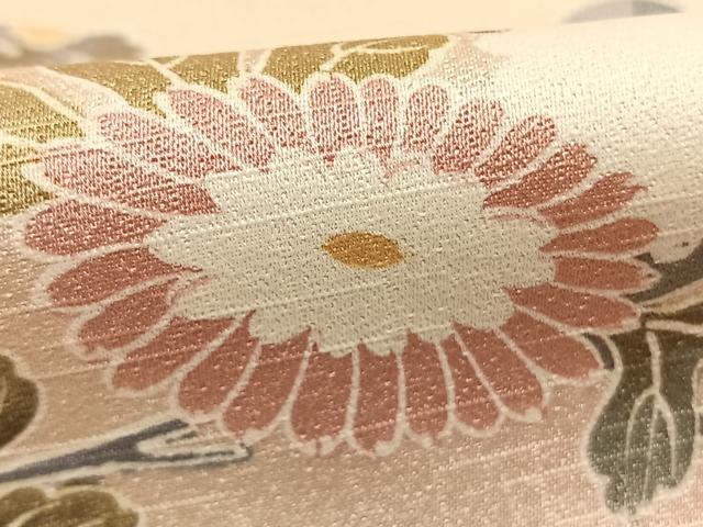平和屋着物●訪問着 友禅 枝花文 暈し染め 正絹 逸品 AABJ4265fy