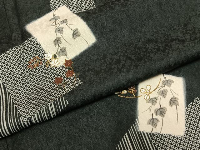 平和屋着物●訪問着 色紙重ね文 金彩 鈴乃屋扱い 正絹 逸品 未使用 AABJ4297fy