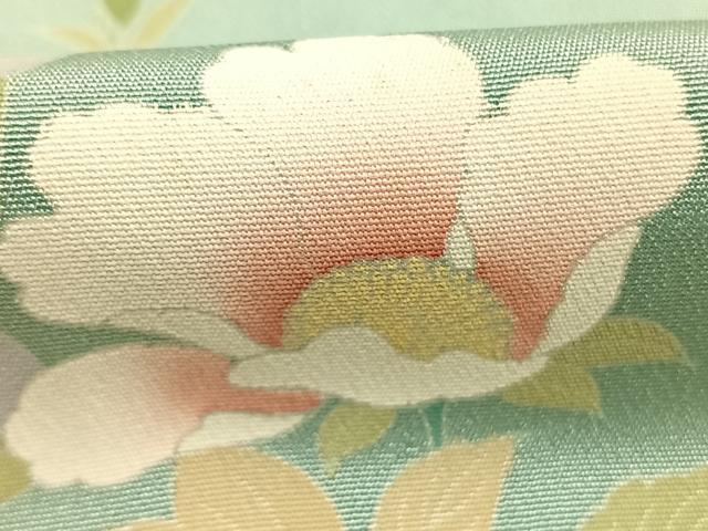 平和屋着物●訪問着 友禅 草花文 暈し染め 仮絵羽 正絹 逸品 未使用 AABJ4322fy