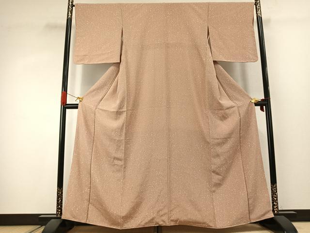 平和屋着物●上質な小紋 箔散らし文様 正絹 逸品 未使用 AABJ4328fy