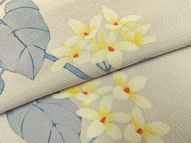 平和屋着物●訪問着 枝花文 ろうけつ染め 正絹 逸品 AABJ4344fy