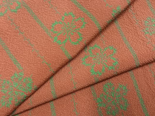 平和屋着物●世界的人形師 辻村寿三郎 ジュサブロー 小紋 舞花文 正絹 逸品 未使用 AABJ4354fy