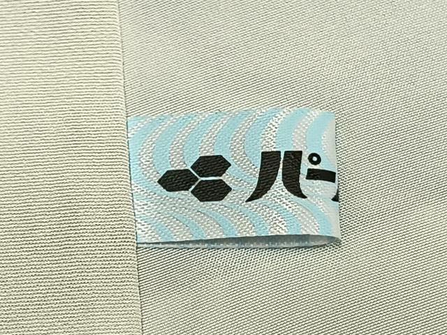 平和屋着物●上質な色無地 雲取り熨斗地紋 暁鼠色 正絹 逸品 未使用 AABJ4377fy