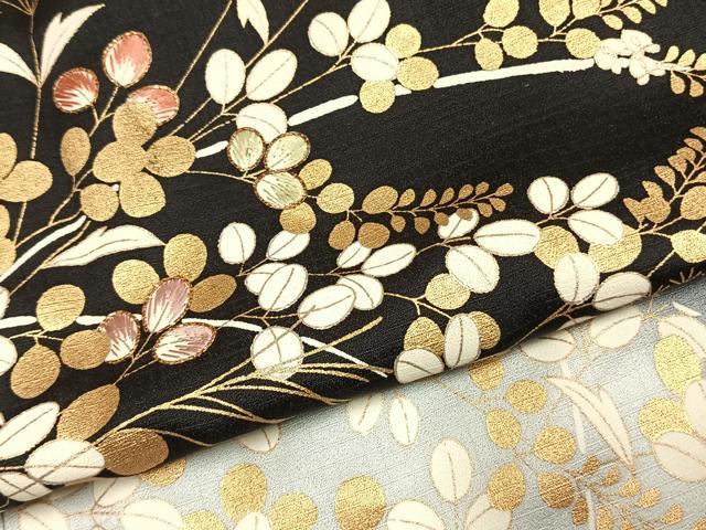 平和屋着物●訪問着 駒刺繍 絞り 萩文 暈し染め 金彩 正絹 逸品 未使用 AABJ4396fy