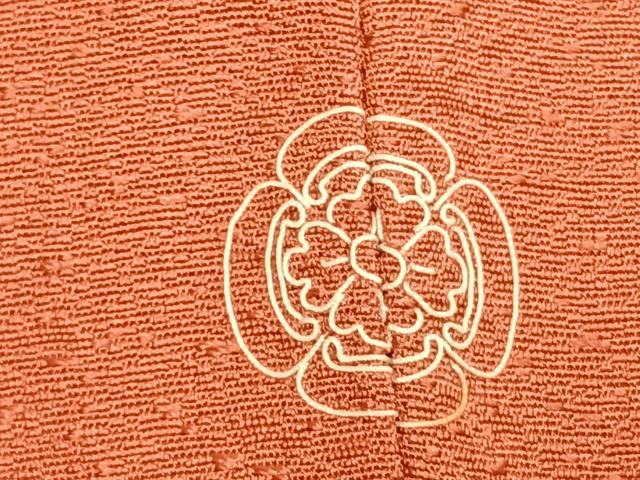 平和屋着物●色留訪問着 草花地紋 浅緋色 正絹 逸品 未使用 AABJ4402fy