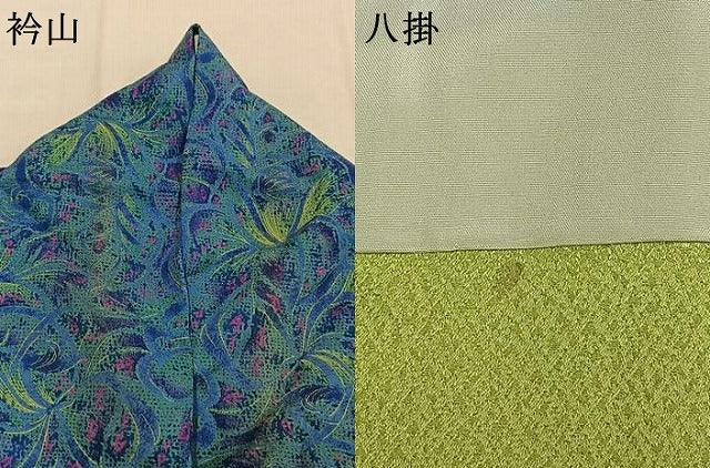 平和屋着物●上質な小紋 草花文 正絹 逸品 AABJ4407fy