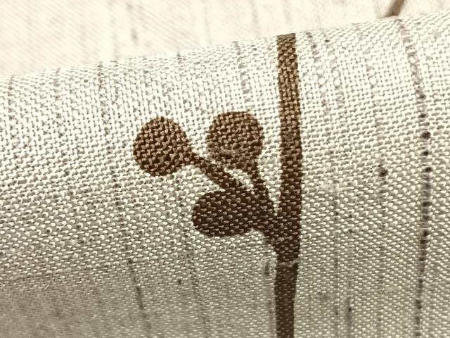 平和屋着物●上質な紬 唐草文 正絹 逸品 AABJ4417fy
