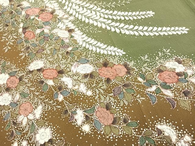 平和屋着物●訪問着 絞り 辻が花 暈し染め 正絹 逸品 AABJ4438fy