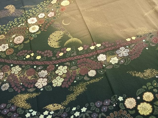平和屋着物●吉乃一廉 幻の辻が花 訪問着 絞り 暈し染め 金彩 正絹 逸品 未使用 AABJ4441fy